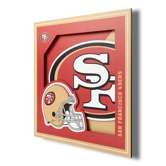 NFL 3D Logo Series Wall Art By Youthefan in San Francisco 49Ers | 12" x 12" | Michaels®